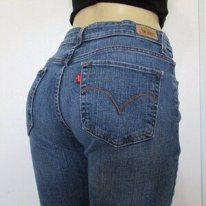 LEVI'S JEANS Size 12 Blue Mid Rise Skinny Denim